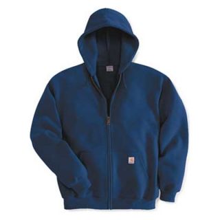 Carhartt K122 472 REG LRG Hooded Swtshrt, Navy, 50% Cotton/50% PET, L