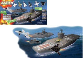 Deluxe Mega Aircraft Carrier Playset With Sound And Lights