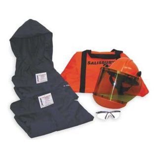 Salisbury SKJP11XL FR Coat/Overpants Kit, Navy, XL, HRC2