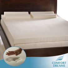 Comfort Dreams 4 inch Queen/ King size Memory Foam Mattress Topper