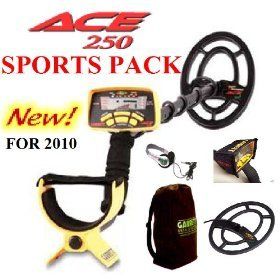 Garrett ACE 250 Metal Detector Deluxe Sports Pack Patio