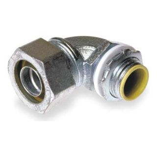 Raco 3543 90 Deg Connector, 3/4 In, Insulated