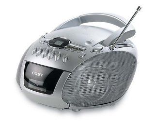 Coby CX CD242 Portable Boombox with CD Player, Cassette