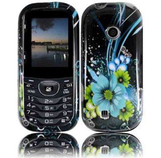 For Verizon Lg Cosmos 2 Vn251 Accessory   Blue Lily Design