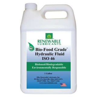 Renewable Lubricants 87133 Bio Food Grade Hydraulic Fluid, 1 Gal, 46