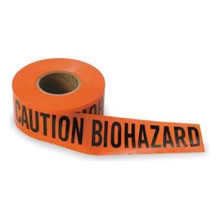 Brady 91448 Barricade Tape, Orange/Black, 1000ft x 3In