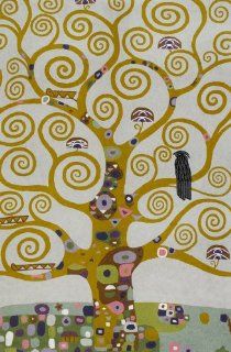 Handmade Rug or Wall Art   Klimt Tree of Life   c. 4 x 6