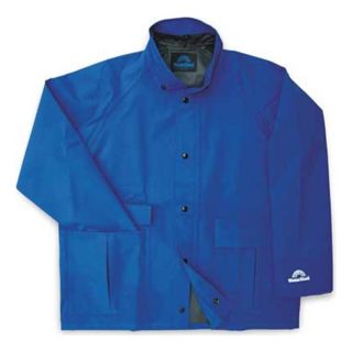 Approved Vendor 3ZGE5 Rain Jacket, Royal Blue, S