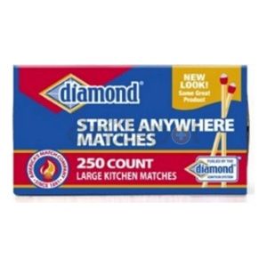 Jarden Home Brands 4878902122 250 Count Anywhere Matches, Pack of 48