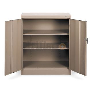 Tennsco 1442 TAN Counter Height Cabinet, Unassembled, Sand