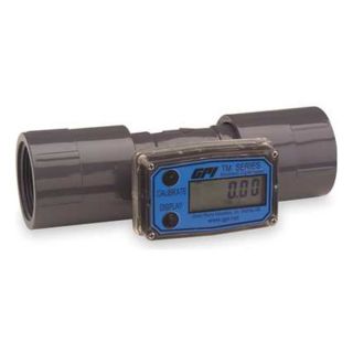 Gpi TM150 Flowmeter, PVC, 10 to 100 GPM