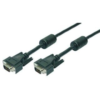 LogiLink VGA Monitor Kabel 5m 14 pin schwarz Computer