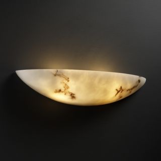 Small Rounded Faux Alabaster Wall Sconce Today $171.00