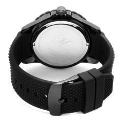 Magico Mens Invader Black Textured Silicone Watch