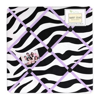 Sweet JoJo Designs Purple Funky Zebra Bulletin Board