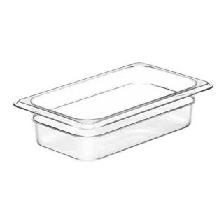 Cambro CA42CW135 Food Pan, Fourth Size, Clear, PK 6