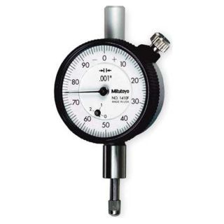 Mitutoyo 1410s Dial Indicator, 0.001 Grad, 0 0.25 In, Wh