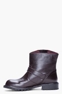 Marc By Marc Jacobs Espresso Motorcycle Boots for women
