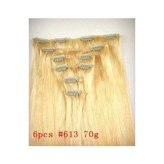 14 Piece Silky 100% Human Hair 140 Grams 20 Clip in Extensions Two