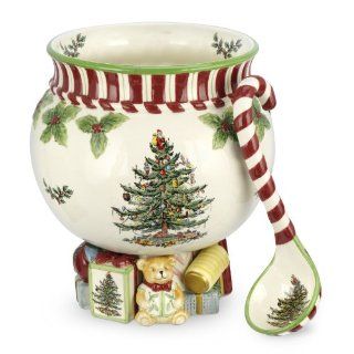 Spode Christmas Tree Peppermint 140 Ounce Footed Punch