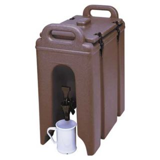 Cambro EA250LCD131 Beverage Container, 16 1/2x 9x 18, Brown