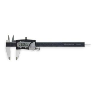 Westward 2ZA59 Digital Caliper, 0 6 In, 1.56 In Deep Jaw