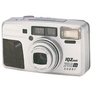 Pentax IQ Zoom 145 M Super Quartz Date 35mm Camera (wood
