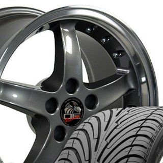 Cobra R Deep Dish Style Wheels and Tires with Rivets and Machined Lip