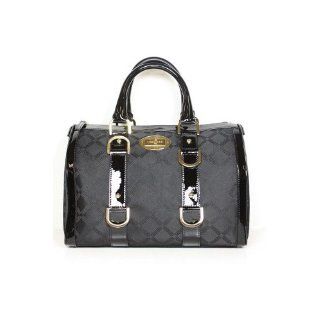 Versace Handbags Black Canvas and Leather DBFD145