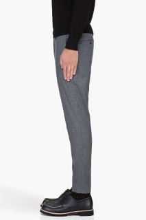 Neil Barrett Grey Flannel Trousers for men