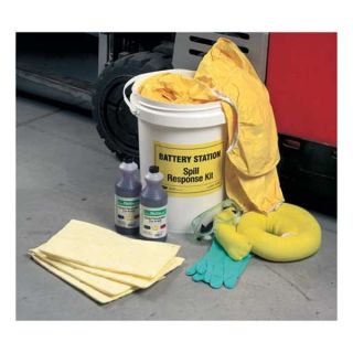 Approved Vendor 3TYH6 Battery Spill Kit, 5 Gal