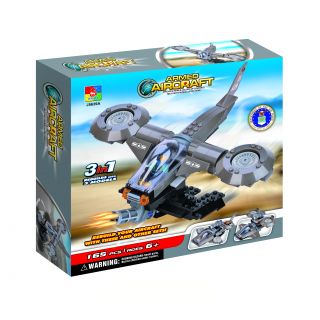 Fun Blocks Military Avatar Helicopter 3 in 1 Brick Set (165 pieces