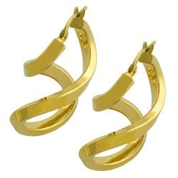 14k Yellow Gold Figure 8 Dangle Earrings