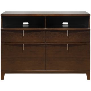 Reverse Bowfront 2 drawer Chocolate Brown Media Chest Today $749.99