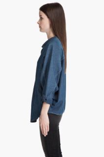 Helmut Lang Dolman Sleeve Chambray Shirt for women