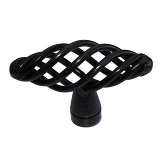 GlideRite 2 inch Oval Oil Rubbed Bronze Birdcage Cabinet Knobs (Set of
