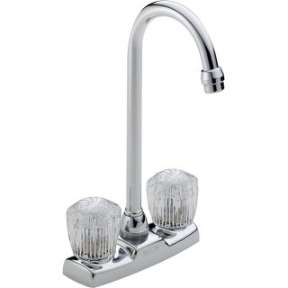 Delta 2 handle Washerless High Arc Chrome Bar Faucet Today $62.99