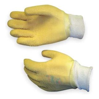 Showa Best 63PNFW 10 Coated Gloves, L, White With Yellow, PR