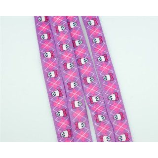 Laces   Skulls on Purple & Pink 38 #151 Shoelaces 