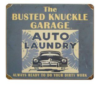 Busted Knuckle Garage BKG 151 12 Vintage Car Wash Garage Metal Sign