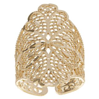 10k Yellow Gold Monte Crista Collection Filigree Adjustable Cigar Band
