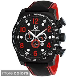 Joshua & Sons Mens Oversized Chronograph Stainless Steel Sport Watch
