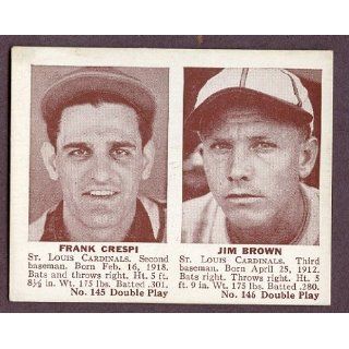 1941 Double Play #145/146 Frank Crespi/Jim Brown EX 199412